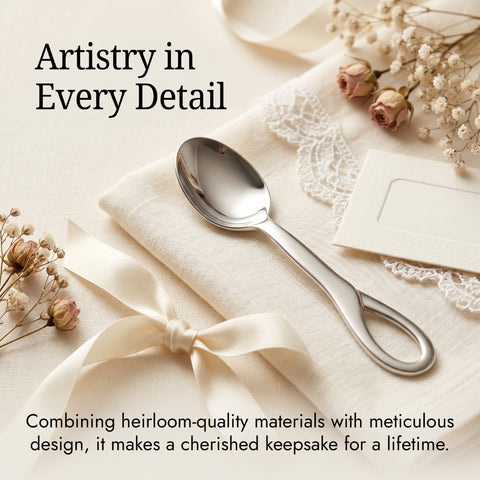 Krysaliis Sophie High Micron Sterling Silver Layer Baby Spoon