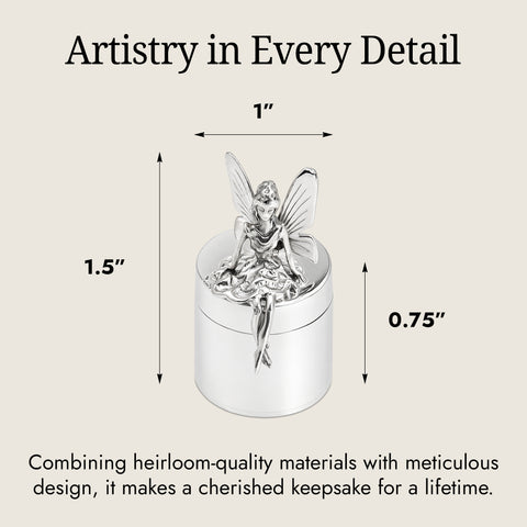 Sterling Silver Tooth Fairy Keepsake Box by Krysaliis