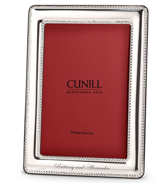 Cunill 'Palacios Pearls' 8x10 Non-Tarnish Sterling Silver Picture Frame