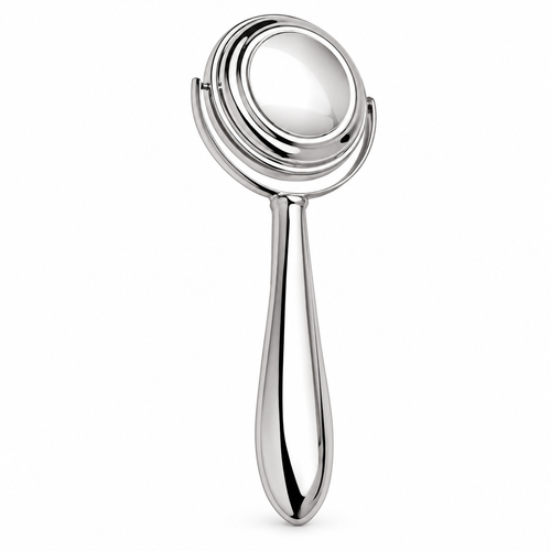 Krysaliis Sterling Silver Spin It Baby Rattle