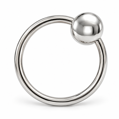 Krysaliis Sterling Silver Teether Rattle - Single Ring