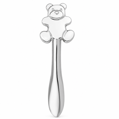 Krysaliis Sterling Silver Teddy Rattle