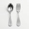 Krysaliis Sterling Silver Baby Spoon Fork Set | Personalized