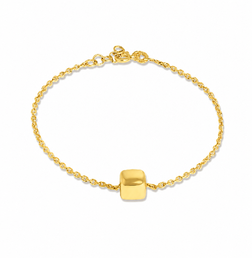 Mysha Personalized Single Cubed Bracelet