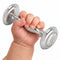 Krysaliis Sterling Silver Dumbbell - Beaded Cross