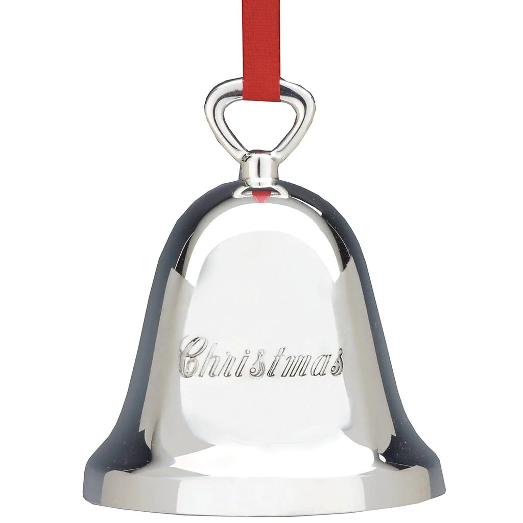 Ringing In The Season Christmas Bell Silverplate Ornament - Thumbnail 2