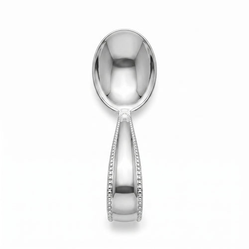 Krysaliis Beaded Loop Silver Plated Baby Spoon