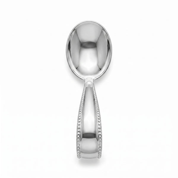 Krysaliis Beaded Loop Silver Plated Baby Spoon