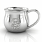 Krysaliis Teddy Embossed Bulge Cup in High Micron Sterling Silver Layer