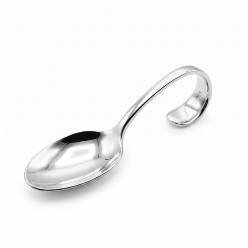 Sterling Silver Baby Curve Spoon by Krysaliis