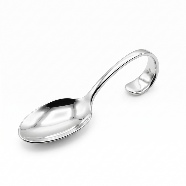 Sterling Silver Baby Curve Spoon by Krysaliis