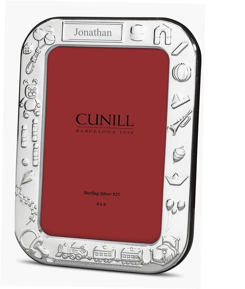 Cunill 'Toys' 4x6 Sterling Silver Picture Frame