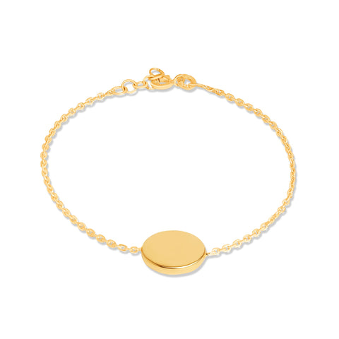 Mysha Personalized Eternal Initial Circle Pendant & Bracelet Set