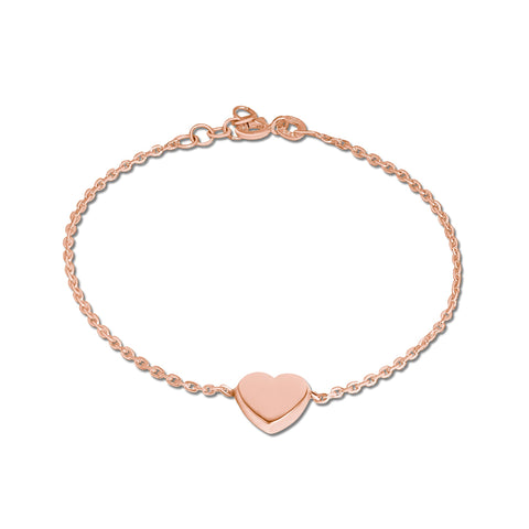 Mysha Personalized Eternal Initial Heart Pendant & Bracelet Set