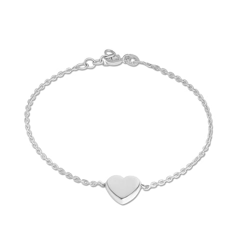 Mysha Personalized Eternal Initial Heart Pendant & Bracelet Set