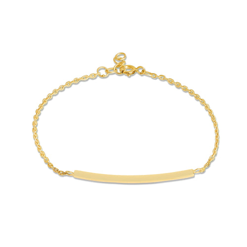 Mysha Personalized Curved Bar Bracelet