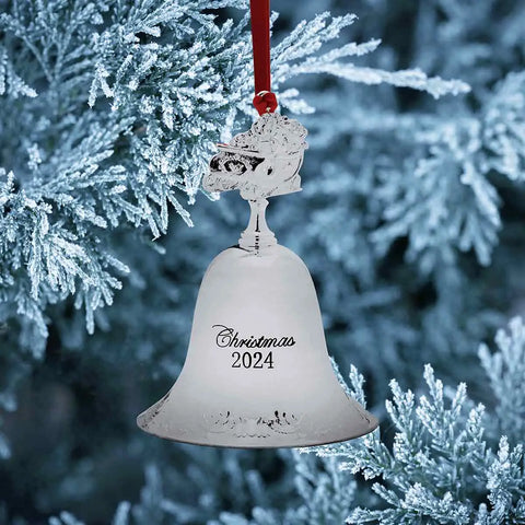 Wallace 2024 Silver-plate Grande Baroque Bell Ornament - 30th Edition