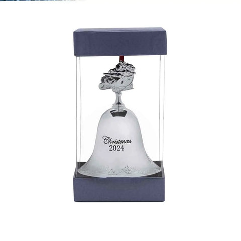 Wallace 2024 Silver-plate Grande Baroque Bell Ornament - 30th Edition