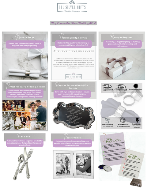 Wedding silver gifts