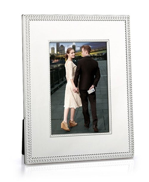 Krysaliis Silver Plate Roped Edge Picture Frame in 5" x 7"