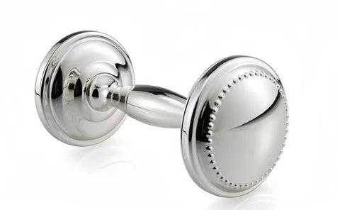 Krysaliis Silver Plate Beaded 3 Piece Baby Gift Set