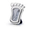 Krysaliis Silver-Plated Baby Footprint Photo Frame