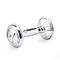 Krysaliis Sterling Silver Bear Dumbbell Baby Rattle