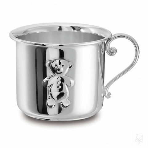 Krysaliis Sterling Silver Baby Cup with handle - Bubu Bear