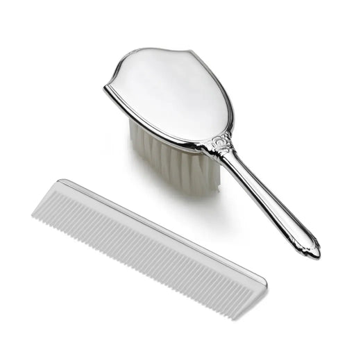 Empire Pewter Girls Plain Brush & Comb
