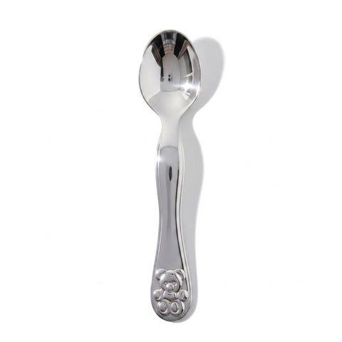 Krysaliis Bear Baby Spoon in High Micron Silver Layer