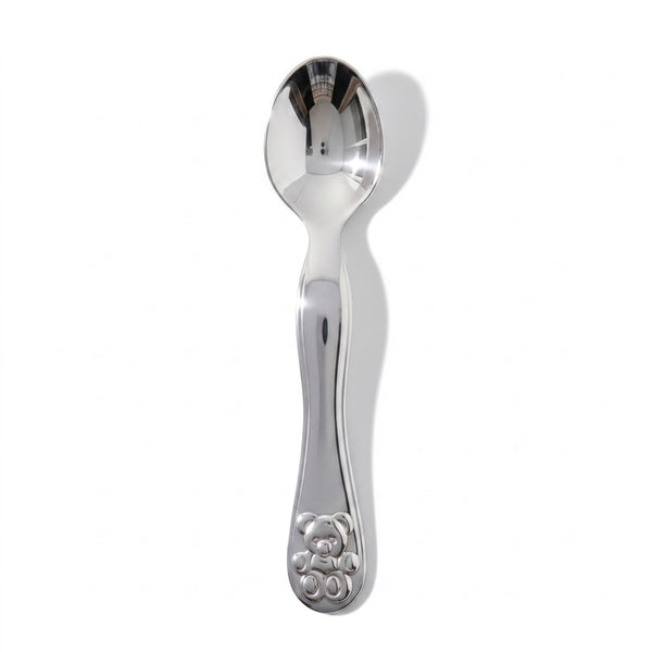 Krysaliis Bear Baby Spoon in High Micron Silver Layer