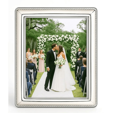 Cunill 'Cord' 8x10 Non-Tarnish Sterling Silver Picture Frame