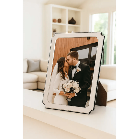 Cunill 'Amira' 5x7 Non-Tarnish Sterling Silver Picture Frame