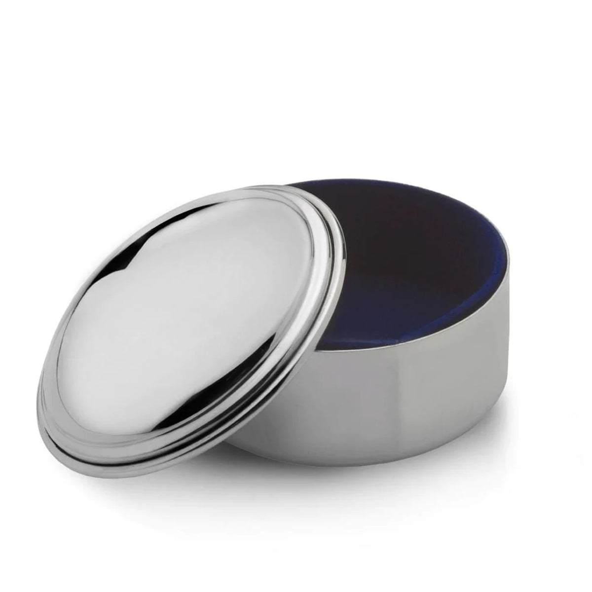 Empire Pewter Round Jewelry Box - All Silver Gifts