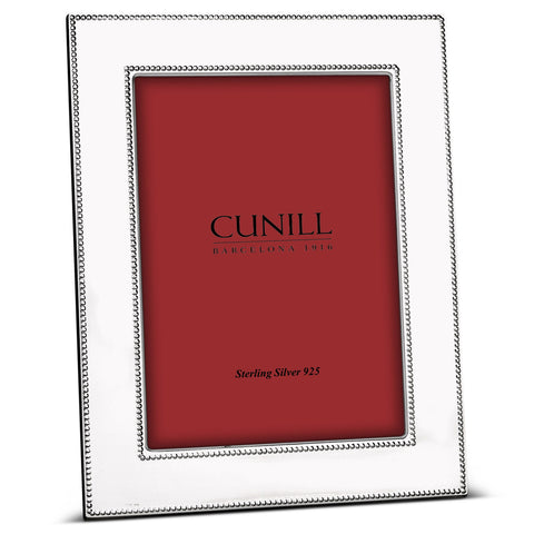 Cunill Tiffany Double Bead Wide Sterling 4x6 Frame