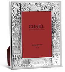 Cunill Stork Silver Plated 3x5 Birth Record Frame