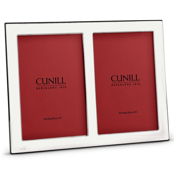 Cunill Tiffany Plain Double 2x3 Frame - Two silver frames with an elegant design