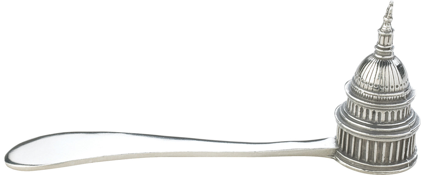 Salisbury Pewter Capitol Dome Candle Snuffer All Silver Gifts