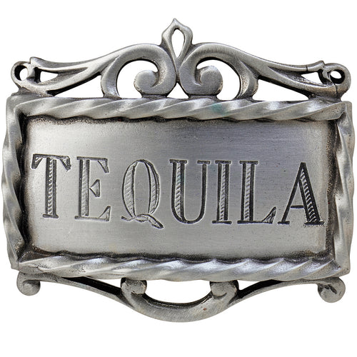 Salisbury Pewter Decanter Label - Tequila