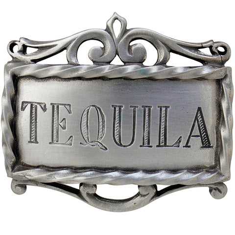 Salisbury Pewter Decanter Label - Tequila