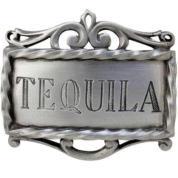 Salisbury Pewter Decanter Label - Tequila