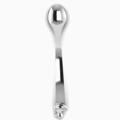 Krysaliis Duck Sterling Silver Baby Feeding Spoon View 2