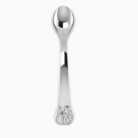 Krysaliis Sterling Silver Elephant Baby Feeding Spoon View 3
