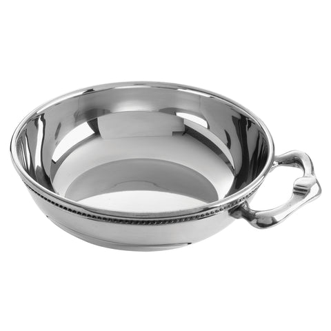 Silver plated 4" diameter porringer from Salisbury's Images collection.