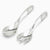 Krysaliis Curve Sterling Silver Baby Spoon and Fork Set View 3
