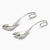 Krysaliis Curve Sterling Silver Baby Spoon and Fork Set View 1