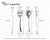 Krysaliis Heart Sterling Silver Baby Spoon & Fork set Measurements