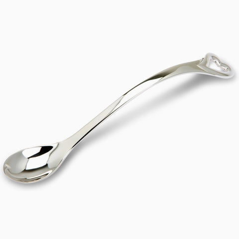 Krysaliis Heart Sterling Silver Baby Feeding Spoon View 2