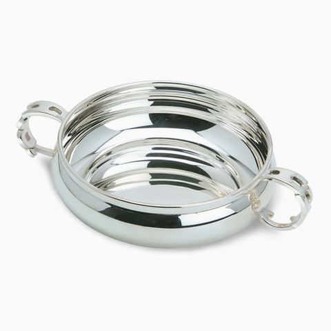 Unique Krysaliis Sterling Silver Baby Porringer with ABC Handles