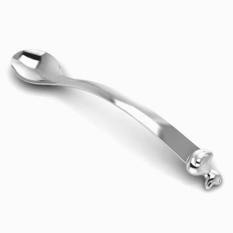 Krysaliis Duck Sterling Silver Baby Feeding Spoon View 4